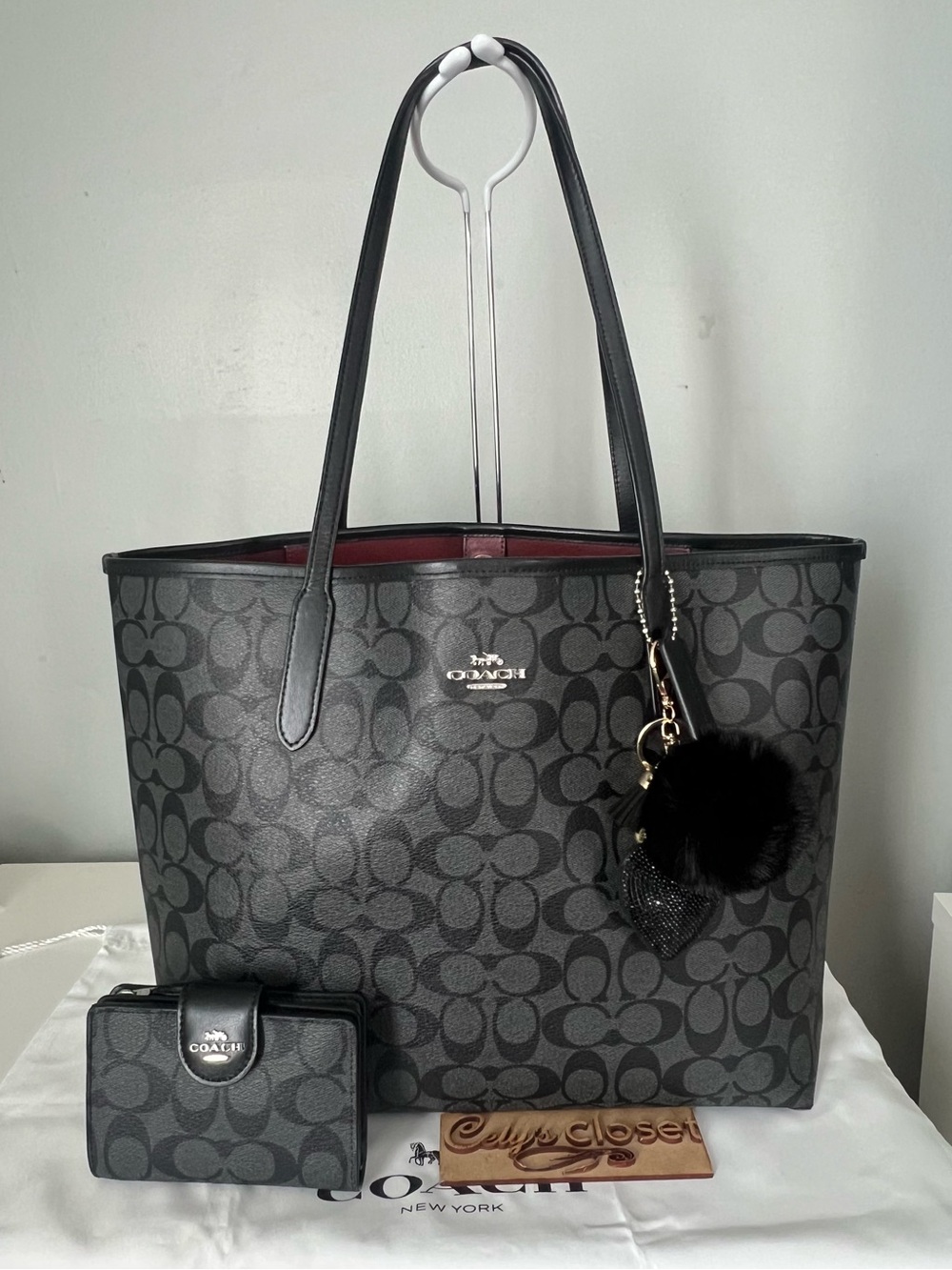 Coach City Tote Bag With Matching Wallet